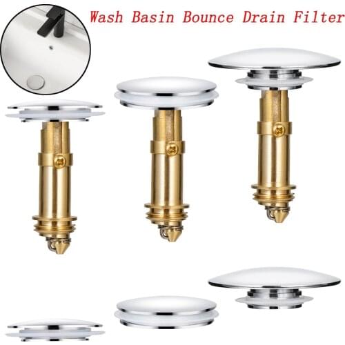 Universal Explosion-proof Wash Drain Filter Pop Up Basin Bounce Core Sink Drain Plug Bathroom Lavatory Home Bathtub Daily Tools
