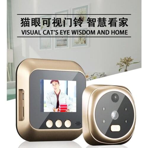 XinSiLu New Arrival 2.4 Inch Home Security Peephole Viewer Door Bell Support Max 32 GB TF Card,Big Viewing Angle