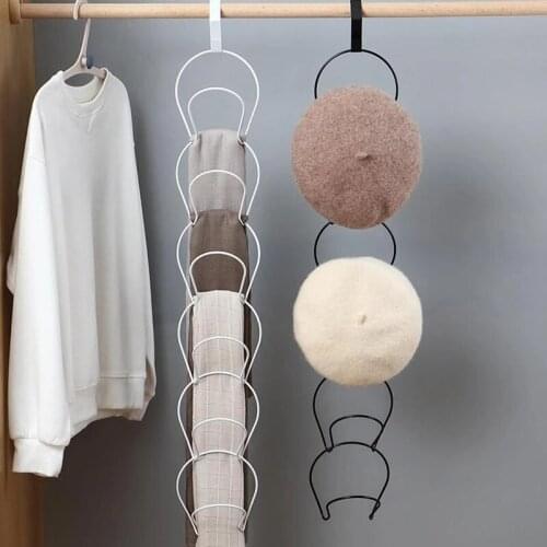 Behind the door hat storage hook, multi-purpose wrought iron material, coat, hat, scarf, finishing hanger, creative hanging hat