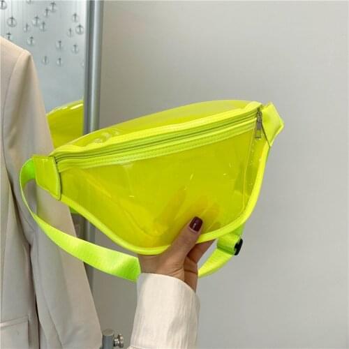 New Women Fanny Pack Waterproof Waist Bags Fashion Laser transparent Bum Colorful Bag Travel Crossbody Chest Bags Unisex Hip Bag