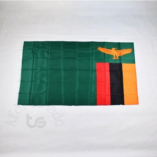 Zambia zambian 90*150cm flag Banner 3x5 Foot National flag for meet,Parade,party.Hanging,decoration