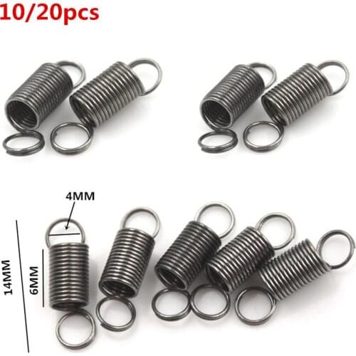10 or 20pcs DIY Toys 30MM 4 Mm Stainless Steel Small Tension Spring With Hook For Tensile