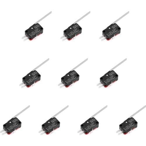 10PCS V-153-1C25 Electrical Long Straight Hinge Lever Type SPDT MIini Micro Switch High Precision Limit Switch
