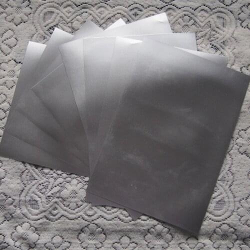 A4*8pcs) Silver Color PU Vinyl Flex Heat Transfer Vinyl For t shirt Vinyl Cuttable PU Film Plotter Vinyl For Heat Press S609