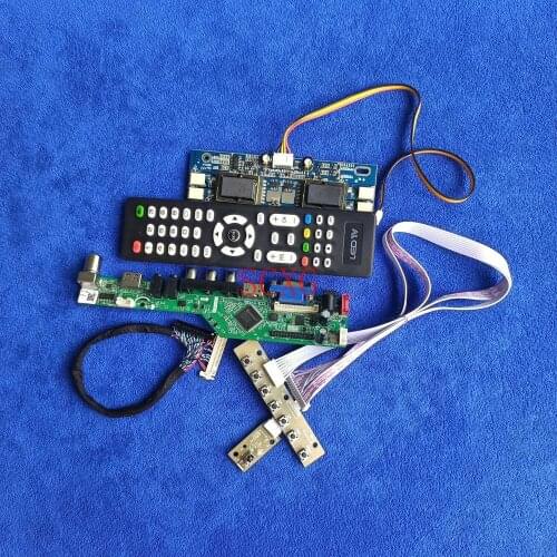 Fit LM181E04/LTM181E4/TM181SX Signal Analog AV VGA USB HDMI-compatible LCD screen drive card 30 Pin LVDS DIY kit 4CCFL 1280*1024