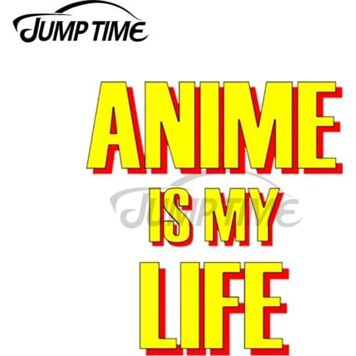Jump Time 13 x 8.5cm For Anime Is My Life Manga Otaku Geek Car Stickers Trunk Decal Car Accessories Vinyl Scratch-Proof Decor