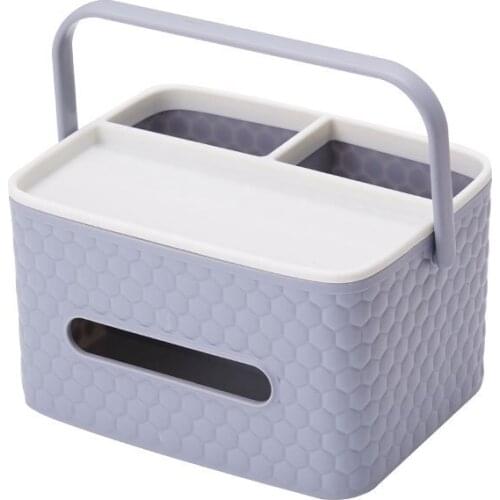 Household Kitchen Desk Tissue Box Rack Cosmetic Storage Toilet Car Pumping Tray