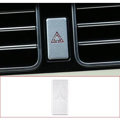 For Land Rover Discovery 5 Range Rover Sports Vogue Evoque Velar Discovery Sport Car Triangle Warning Button Bright Frame Cover