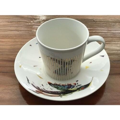 FOLKOR LIFE Simple Cup Creative Reflection Mirror Cup Ceramic Cup Mug Personality Trend