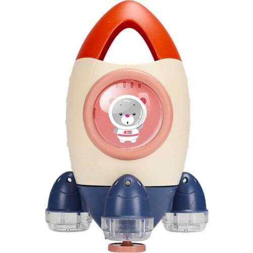 Bath Toys Rocket Water Spray Rotary Fun Cartoon Summer Beach Toy Outdoor Toy Set Sandbox for Boys Girls