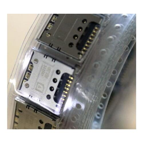 50pcs/lot, Original New For LG Optimus L90 D405 D410 D415 SIM Card Reader Socket Holder Slot connector, HK post free ship