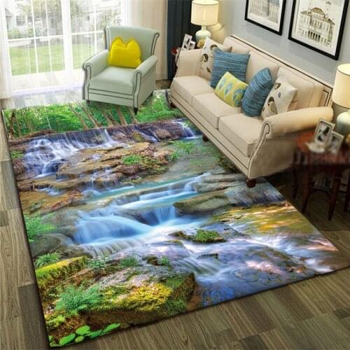 Creativity Nordic 3D Printing Carpets For Living Room Bedroom Area Rugs Modern Home Hallway Big Carpet Kids Room Play Tent Mats