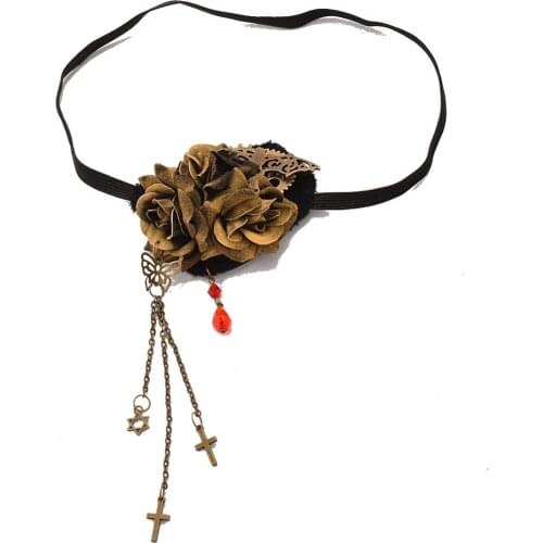 Lolita Steampunk Eyewear Pendant Single Eye Patch