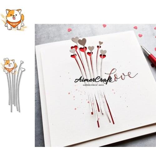 Love Strip Flower Metal Cutting Dies Scrapbooking Stencil For DIY Paper Card Decorative Embossing Die Cut Craft Dies New 2019