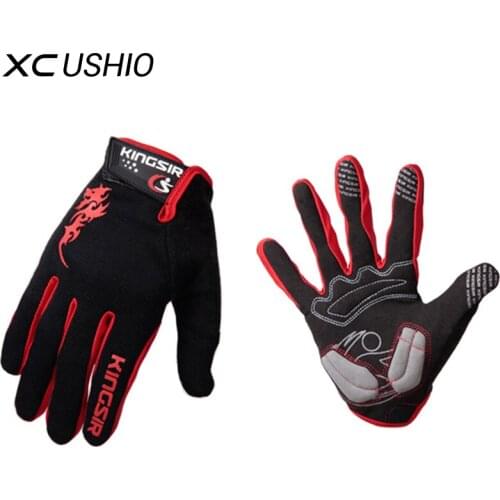 Brand Men Sport Gloves Mountain Bike Full Finger Cycling Gloves Shockproof Breathable Touch Screen Thermal Gloves L-XXL