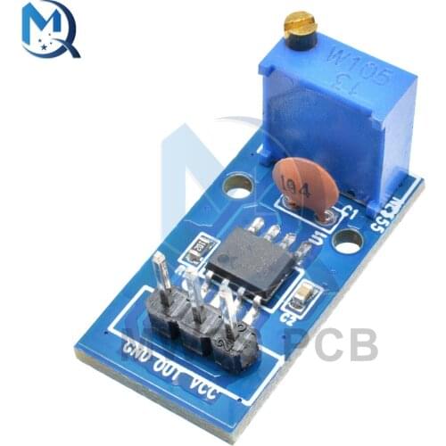 NE555 Pulse Generator Module DC 5V 12V Single Channel Output Adjustable Resistance Frequency Pulse Generator For Arduino
