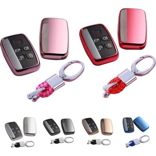 Soft TPU Car Key Case Cover For Land Rover A9 Range Rover Sport Evoque Freelander 2 Jaguar XE XJ XJL Car Styling Accessories