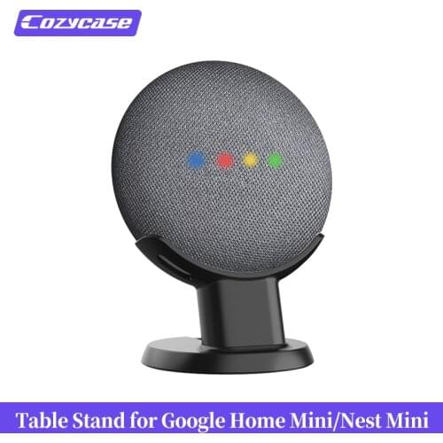 Cozycase Desktop Stand Mount For Google Home Mini/Nest Mini Voice Assistants Compact Support Bedroom Audio Holder Pedestal