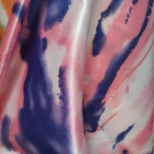 Lining Satin Ombre Craft Fabric Glossy Tissue Tilda DIY Scarf Ribbon Decoration Fabric