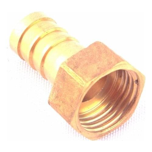 10pcs 1/2 Inch to 14mm Brass Straight Connector Female Thread Hose Pipe Brass Adapter for Plumbing Accessories