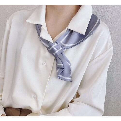 70 * 15cm Scarf Womens Rectangular Towel Korean-Style All-match Elegant Artistic Stewardess Neckerchief Fashion Scarf
