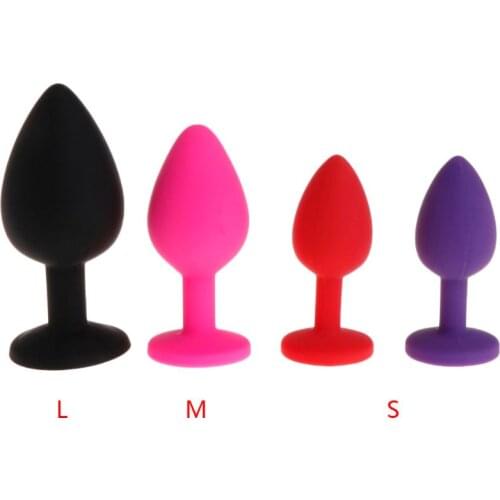 Silicone Anal Plug Jewelry Dildo Sex Toys for Woman Prostate Massager Bullet Vibrador Butt Plug For Men Gay