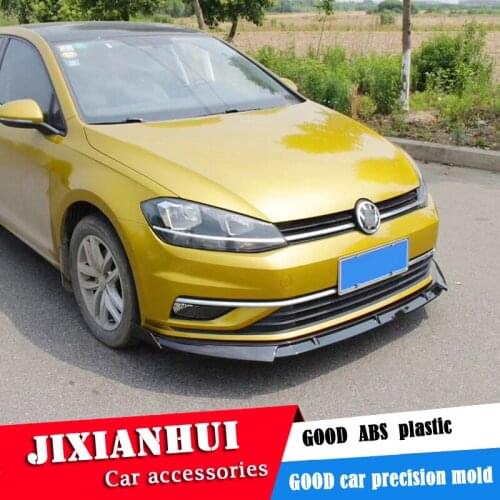 For Volks wagen GOLF 7.5 Body kit spoiler 2014-2018 For mk 7.5 ABS Rear lip rear spoiler front Bumper Diffuser Bumpers Protector