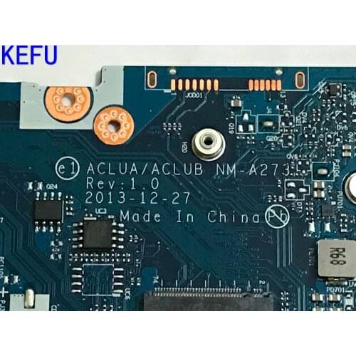 KEFU STOCK NEW MAINBOARD ACLUA / ACLUB NM-A273 for Lenovo G50-70M laptop motherboard WITH PROCESSOR I7+VIDEO CARD