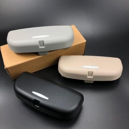 Car-Styling Sun Visor Glasses Case for Nissan Geniss Juke Almera Primera Pathfinder Sentra Versa Altima PATROL LEAF IDS Vmotion