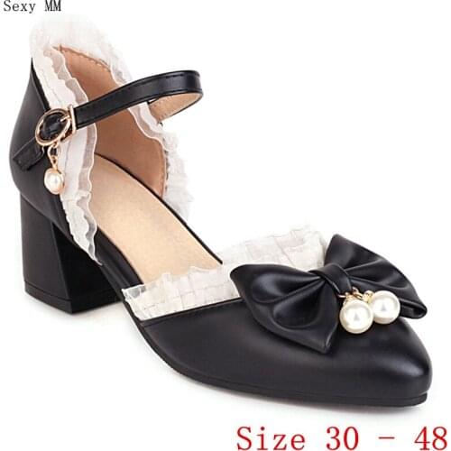 Women High Heels Pumps High Heel Shoes D'Orsay Woman Party Shoes Kitten Heels Small Plus Size 30 31 - 40 41 42 43 44 45 46 47 48