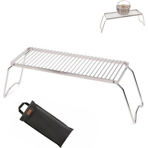 Outdoor Portable Foldable Stove Stand Rack Camping Pot Gas Stoves Burner Bracket For Camping Hiking Travell Car Accessories