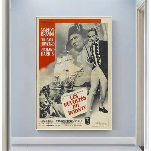 V2203 Mutiny on the Bounty (9) Vintage Classic Movie Wall Silk Cloth HD Poster Art Home Decoration Gift