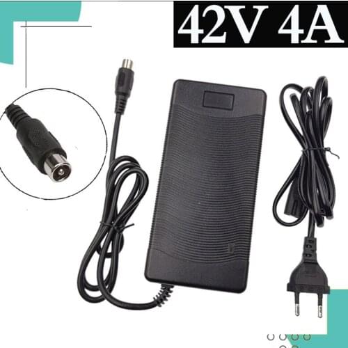 42V 4A RCA 10mm charger electric bike lithium battery charger for 36V li-ion battery pack electric scooter charger