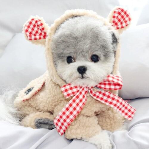 Winter Dog Clothes Hoodie Coat Four-legged Cotton Coat Thicken Warm Clothes for Small Dogs Jacket Coat Puppy Sweater Dogs Pets