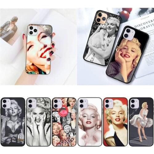 Zororong Marilyn Monroe With a Cat Phone Case For iPhone 12 Mini 11 Pro XS Max X XR 7 8 Plus