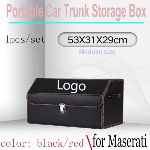 1pcs/set Auto Car Trunk Storage Box Rear Folding Multipurpose Collapsible Cover for Levante Quattroporte Ghibli Gran Turismo Cab