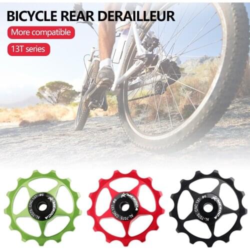 8 Color 1pcs 13T MTB Mountain Road Bikes Bicycles Rear Derailleur Pulley Roller Idler Bearing Jockey Wheel Parts