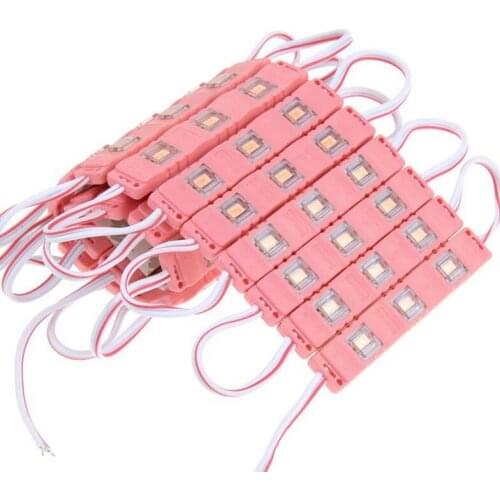 12V waterproof 5730 3LEDs Injection molding LED Module super bright led modules lighting red/green/blue/Yellow/Pink/Warm