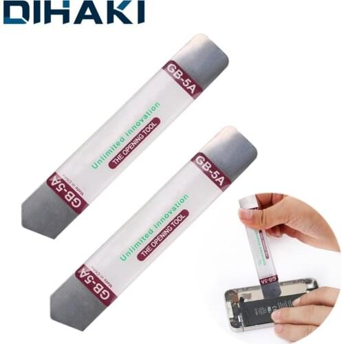 2Pcs Metal Flat Bar Soft Metal Blade Pry Bar Open Repair Tool Kit for Mobile Phone Electronic Broken screen Glue Removal