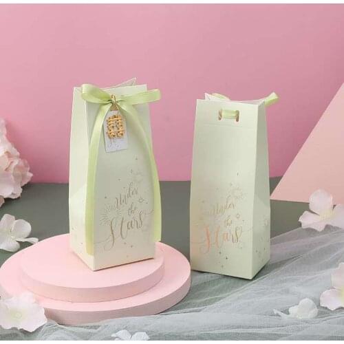 20/50pcs Green Pink Black Red Candy Dragee Box French Thank You Wedding Favors Gift Box Package Birthday Party Favor Bags