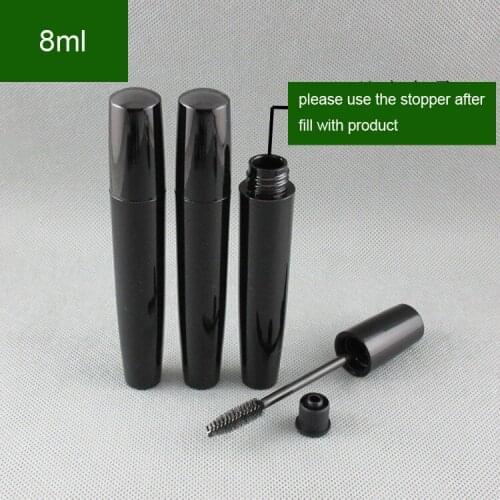 300pcs/lot Empty Fashionable Black Eyelash Tube Mascara Cream Vial/Container 8mL Fashionable Mini Eye Cream Split Bottles