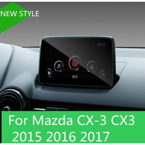 Car styling Navigation Tempered Glass Screen Protector Steel Portective Film Car accessories For Mazda CX-3 CX3 2015 2016 2017