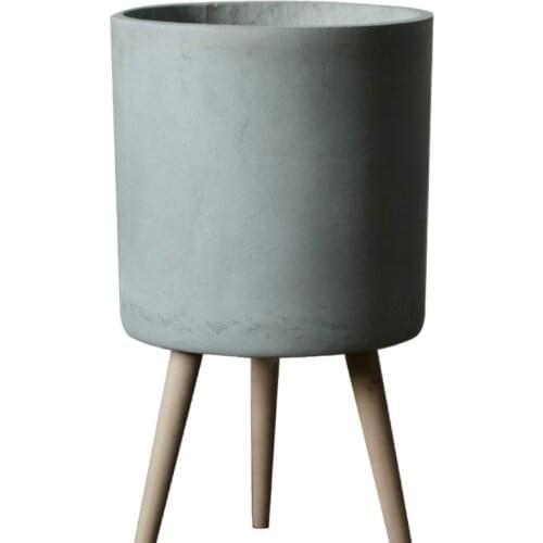 Cement Flower Pot Floor Indoor Large Green Plant Pot Creative Nordic Simple Living Room Balcony Decoration nordic home decore