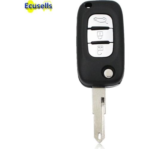 3 Button Remote Key Shell Case FOB For Renault Clio Kangoo Megane Modus With Uncut NE72 Blade