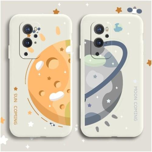 Lunar Gravity Phone Case For Oneplus 9 9pro 9r 8t 8 8pro 7pro 7 7t 7tpro Liquid Silicone Cover