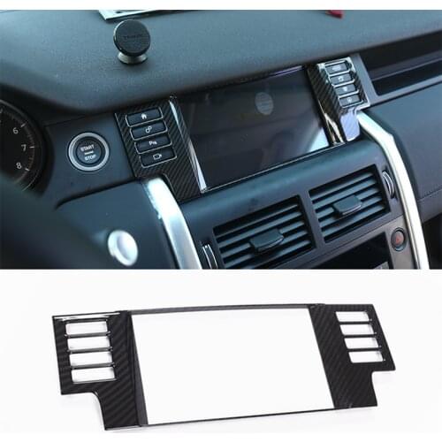 ABS Center Console Navigation Frame Decoration Cover Trim For Land Rover Discovery Sport 2015-2016 Car Interior Accessories