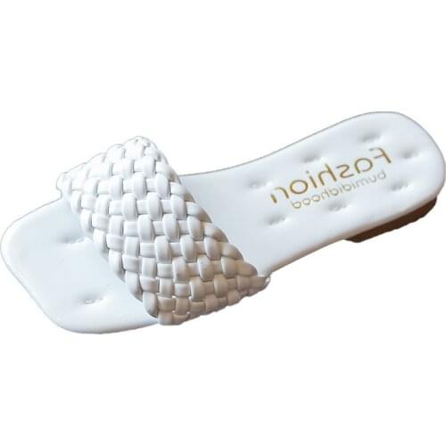 Children Flip-flop Sandals Slippers Kids Summer New Fresh and Fashionable Outer Wear Soft Bottom Girls Open-toed Woven Slippers
