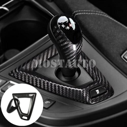 For BMW M2 M3 M4 F80 F82 F83 F87 Carbon Fiber Console Gear Box Frame Trim Cover 2014-2018 1pcs Black/Red Car Decor Car Trim