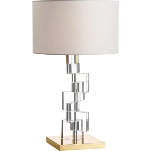 Europe crystal lampara de mesa candeeiro de mesa tafellamp dining room lamp living room lamp