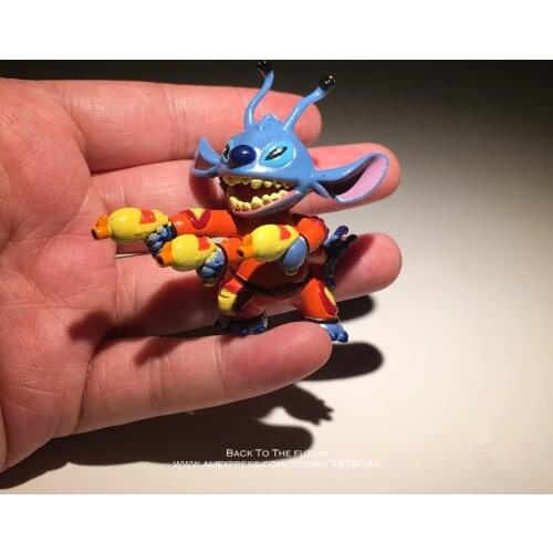 Disney Lilo & Stitch transfiguration 6cm Action Figure Posture Anime Decoration Collection Figurine play Toy model for children